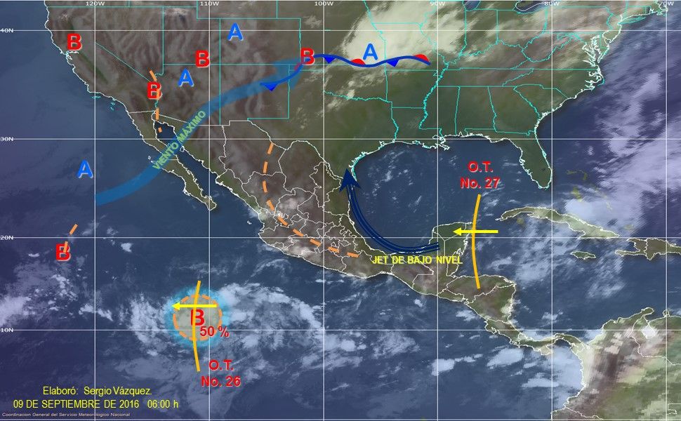 Continuarán las lluvias en el occidente y centro del país - pronostico-0909