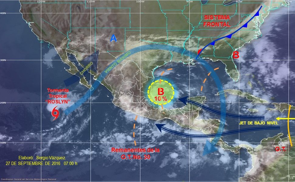 Frente frío 2 ocasionará tormentas en Hidalgo, Puebla y Veracruz - pronostico-2709