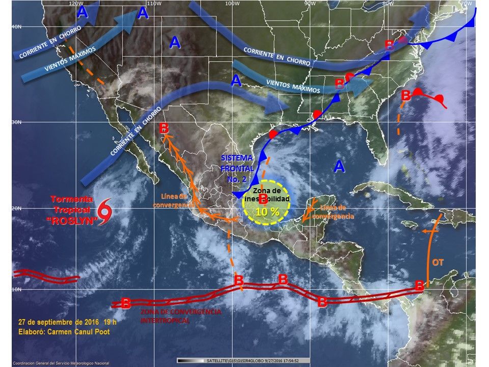 Se mantiene potencial de tormentas en todo México - pronostico-2809-2