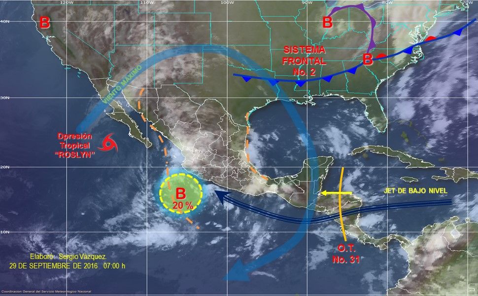 Se mantiene pronóstico de lluvias para gran parte de México - pronostico-2909