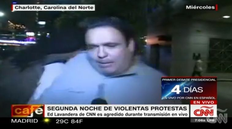 Video: agreden a reportero de CNN durante transmisión en vivo