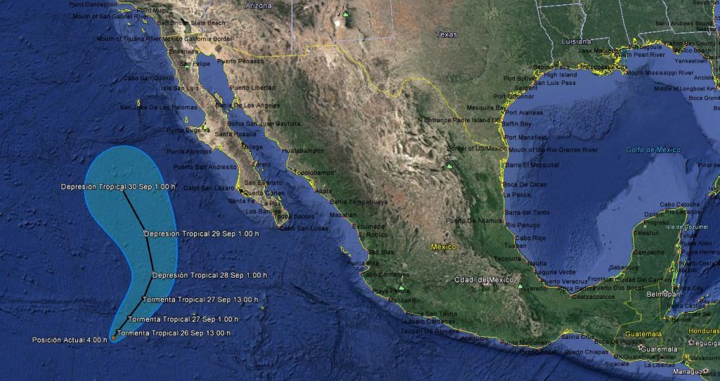 Se forma tormenta tropical Roslyn en el Pacífico - roslyn-1024x542