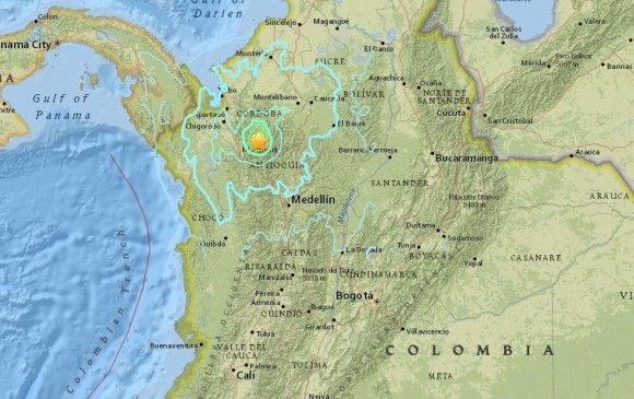 Sismo de 6.1 al noroeste de Colombia; no hay víctimas