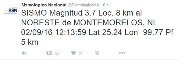 Sismo magnitud de 3.7 grados en Nuevo León - sismo-montemorelos-2