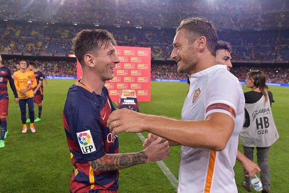‘Siempre te admiré’: felicitación de Messi a Totti por su cumpleaños