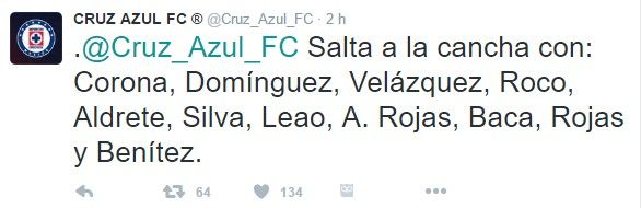Cae Cruz Azul y la afición pide la salida de Boy - tuit-cruz-azul