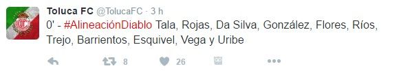 Cae Cruz Azul y la afición pide la salida de Boy - tuit-toluca