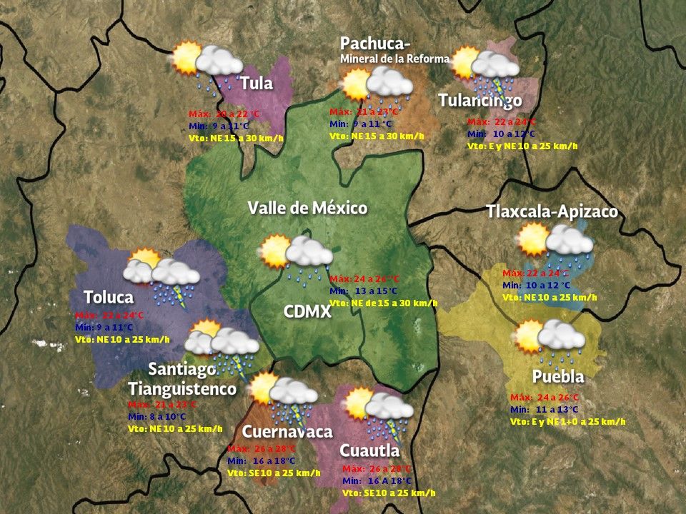 Prevalece pronóstico de tormentas en gran parte del país - vdm-2009