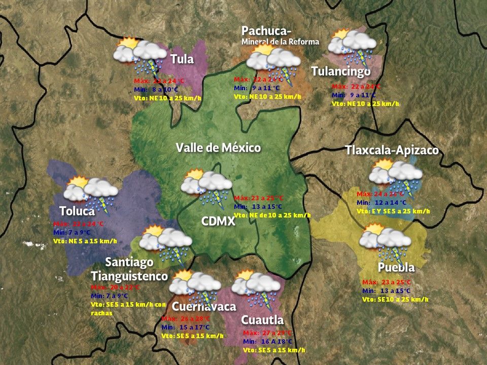Continuarán las lluvias en el occidente y sureste del país - vdm1209