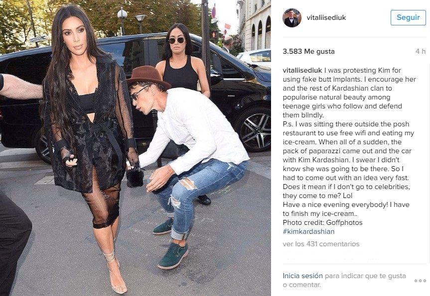 Hombre que agredió a Gigi Hadid ahora acosa a Kim Kardashian - vitali