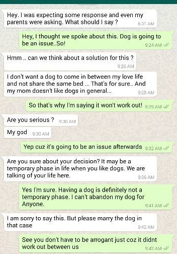 Novia cancela su boda por WhatsApp para no abandonar a su perro - wedding