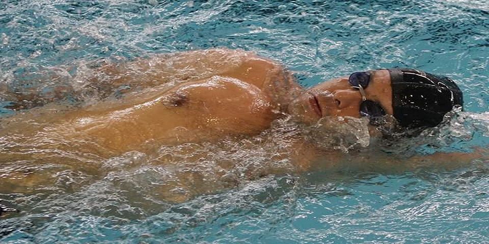 Édgar Pineda, sexto lugar final de 50 metros nado mariposa