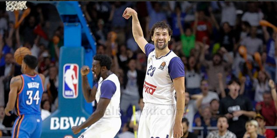 Sergio Llull se luce con triples y el Real Madrid vence al Thunder