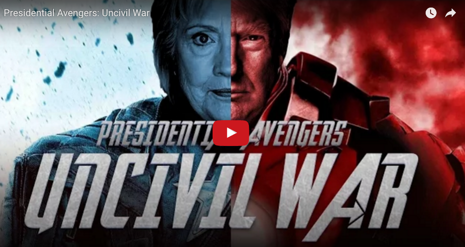 Video: Clinton y Trump se enfrentan en “Civil War”