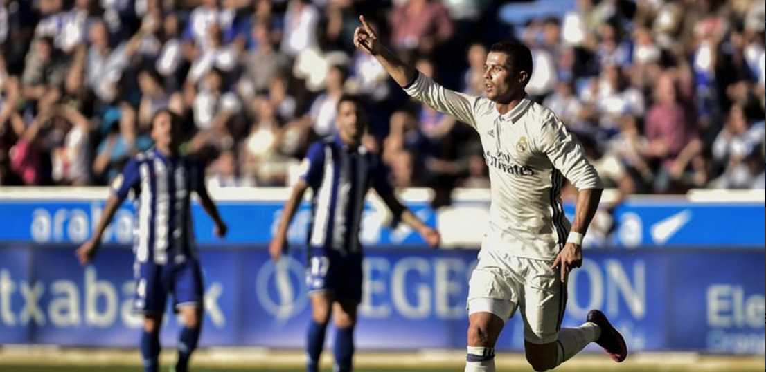 Real Madrid golea 4-1  al Alavés en La Liga