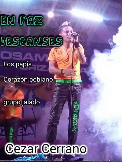 Muere cantante de cumbia en Puebla - Cezar-Serrano-2
