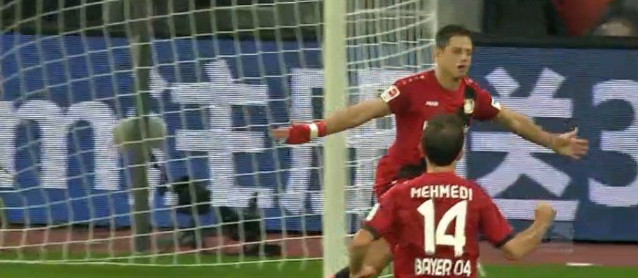 Gol de Chicharito en victoria del Leverkusen sobre el Dortmund