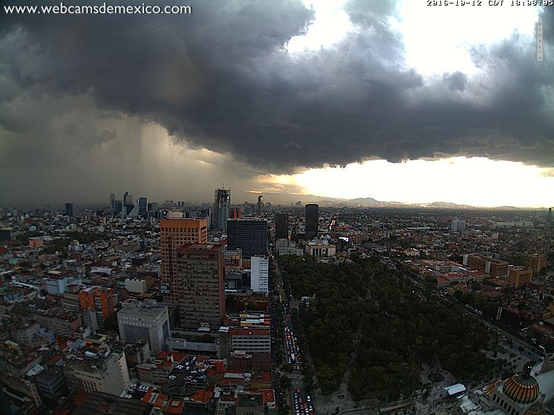 Fuerte lluvia en la Ciudad de México