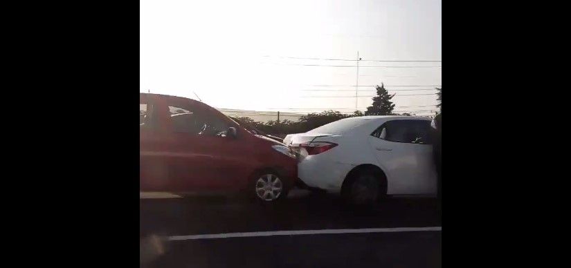 Video: carambola en la autopista México-Pachuca