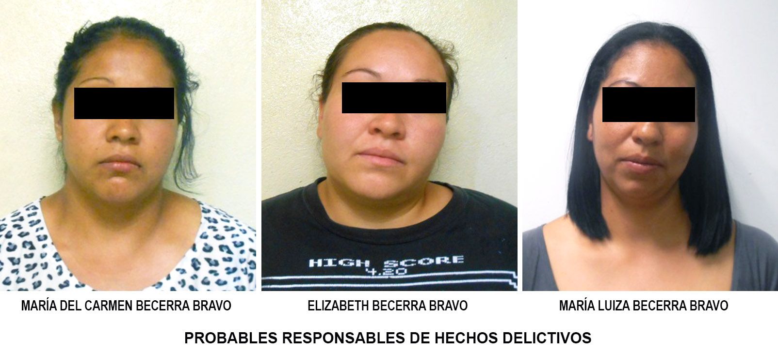Detienen a 3 hermanas dedicadas a la extorsión telefónica