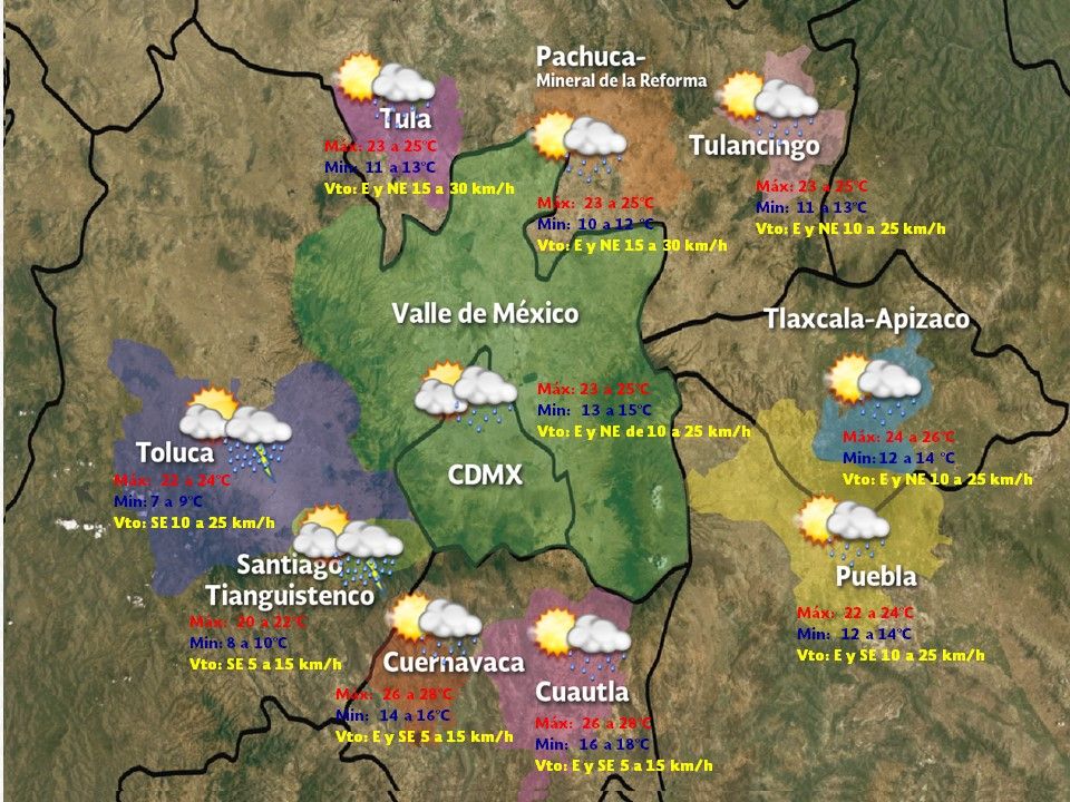 Continuarán las lluvias en gran parte del país - VDM-0310