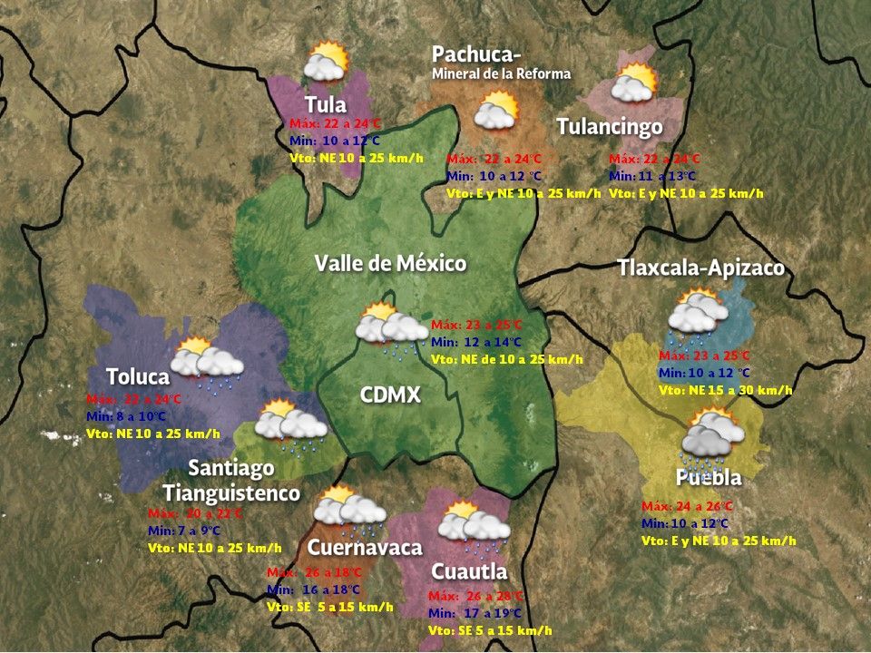 Continuarán las lluvias en varios estados del país - VDM-1210