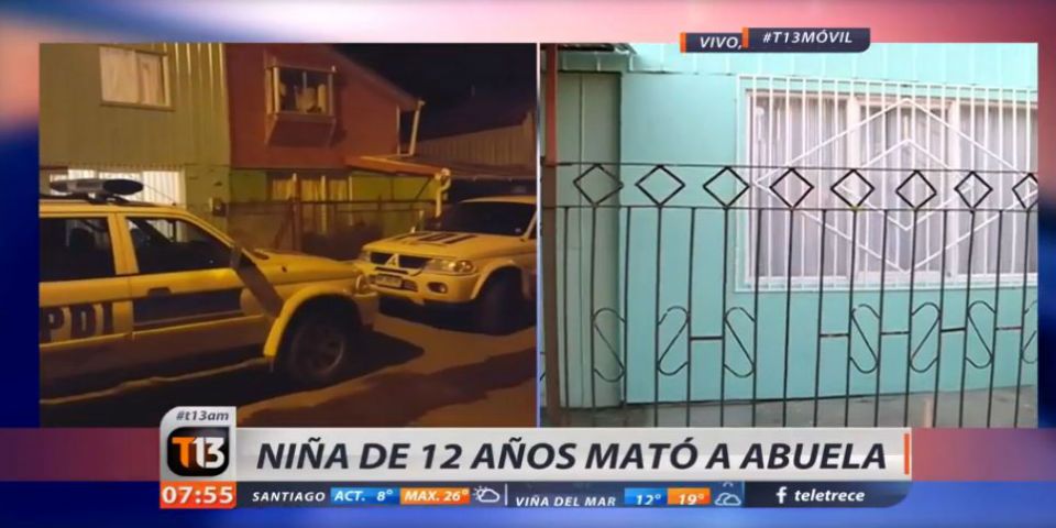 Niña mata a su abuela con un martillo