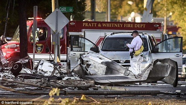 Piloto estrella intencionalmente su avión en Connecticut. Un muerto y 3 heridos - avion-connecticut