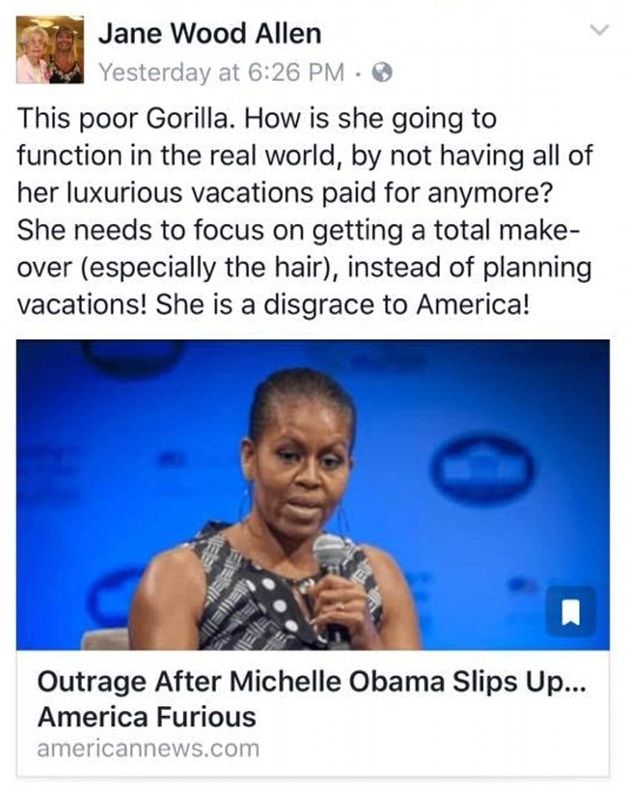 Despiden a asistente de profesor tras llamar gorila a Michelle Obama - ayudante-racista-michelle-obama