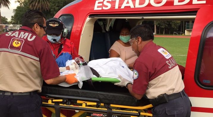 Trasladan de Acapulco a Xochimilco a bebé con quemaduras