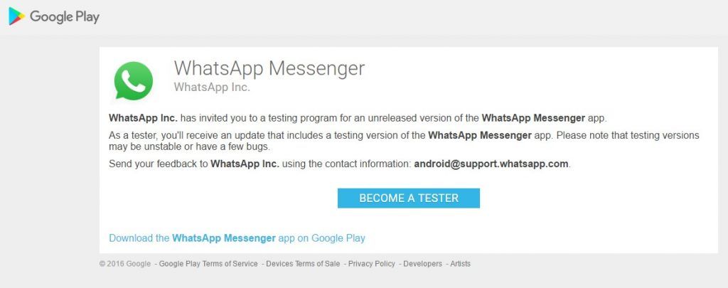 Cómo realizar videollamadas por WhatsApp - beta-tester-I-1024x405