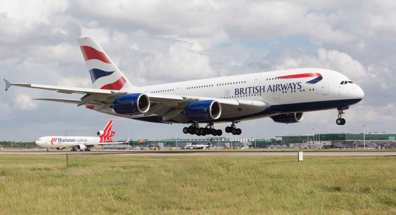 Avión de British Airways aterriza de emergencia en Vancouver