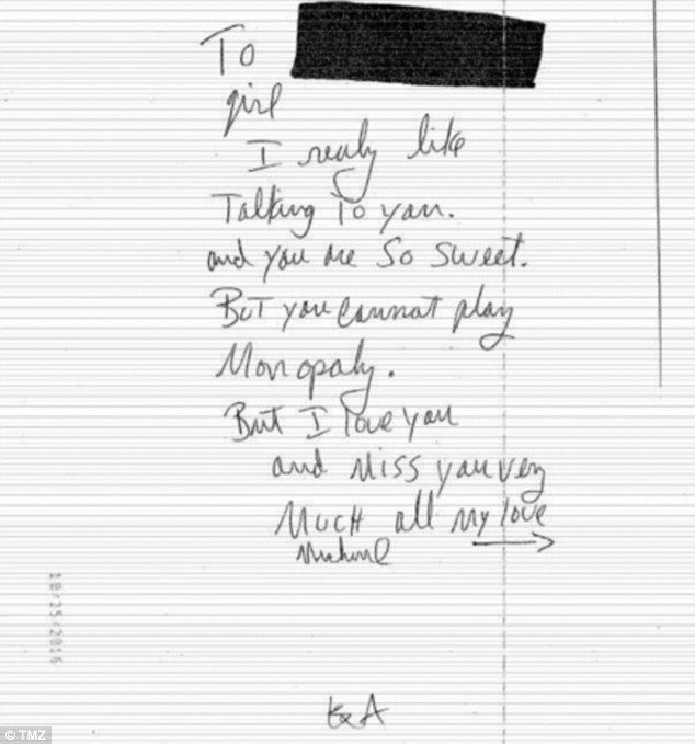 Mujer revela cartas enviadas por Michael Jackson luego de supuestamente abusar de ella a los 12 años - carta-2