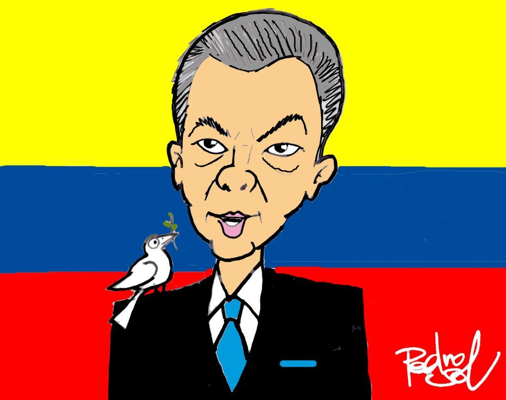 ¡Quema mucho el sol! Premio Nobel de la paz - carton-colombia-1024x810