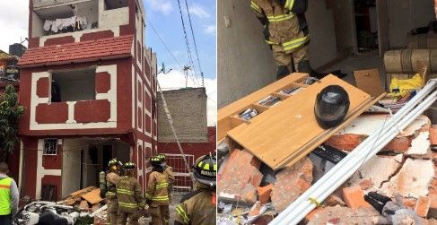 Explota tanque de gas en vecindad de la Morelos