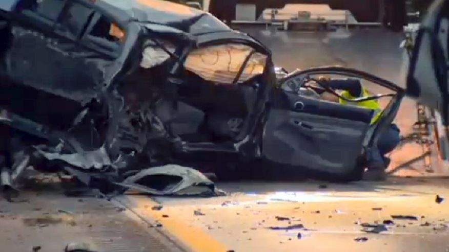 Conductor mata a cinco personas por manejar en sentido contrario - choque-I