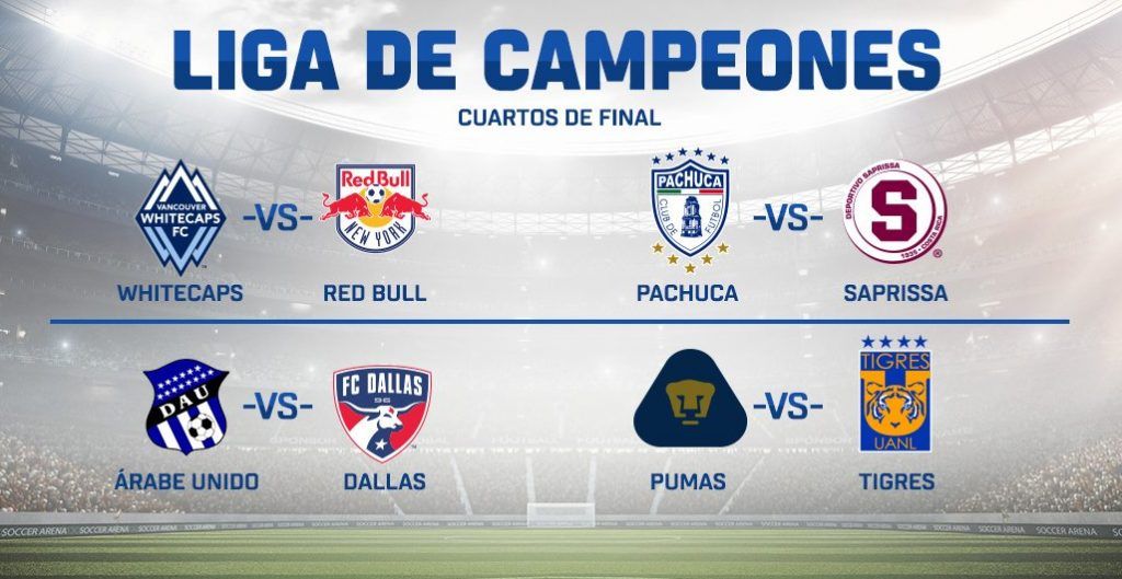 Anuncian fechas y horarios de los cuartos de final de la Concachampions - concachampions-e1477507316118-1024x529