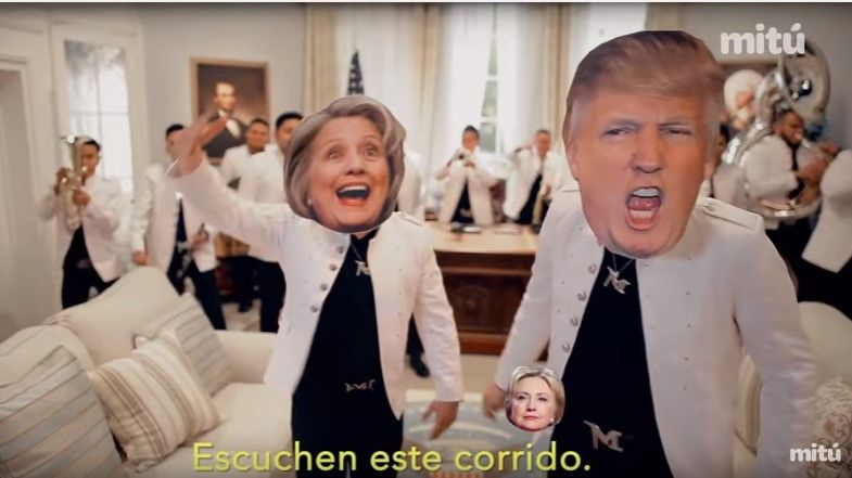 Lanzan el corrido de Hillary y Trump