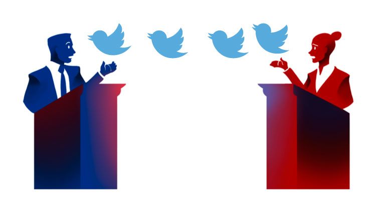 Récord de actividad en redes sociales en México por debate presidencial en EE.UU. - debate-2-1