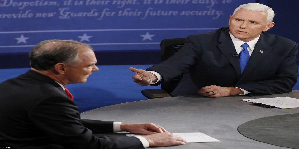 Pence gana el debate de candidatos a la vicepresidencia