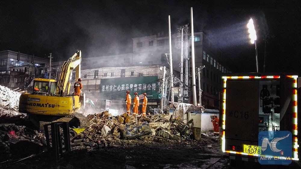 Derrumbe en conjunto habitacional deja 17 muertos en China - derrumbe-china-Wenzhou-1