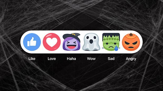 Facebook añade filtros y reacciones de Halloween