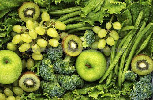 Los beneficios de frutas y verduras por su color - frutas-y-verduras-verdes