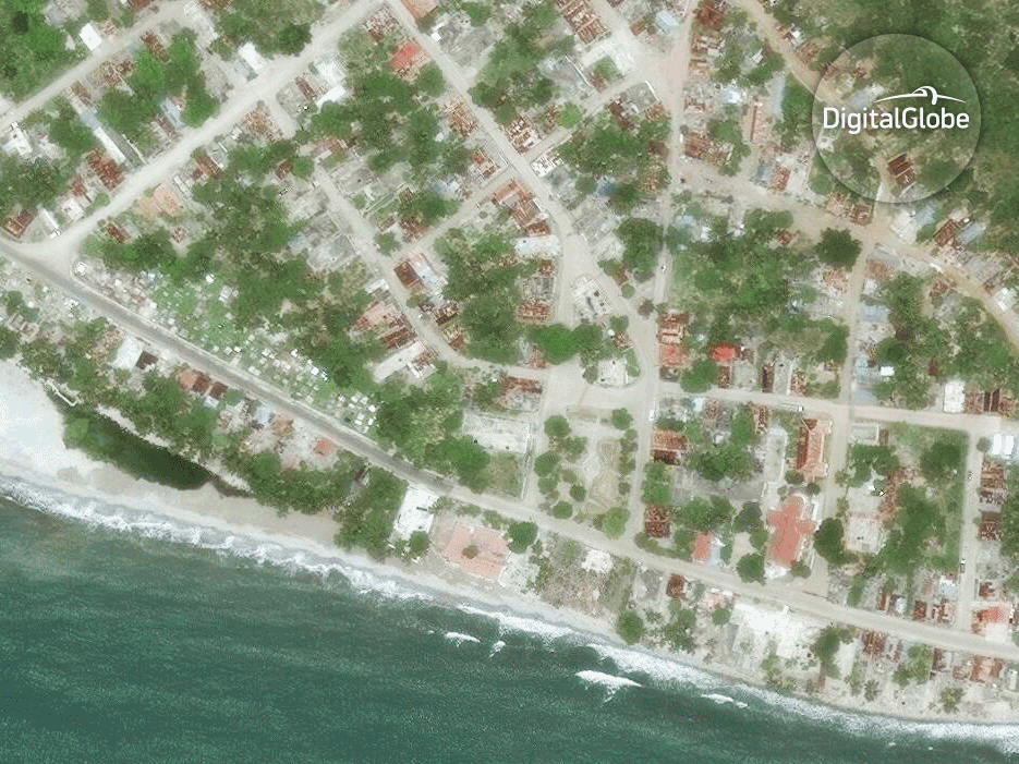 Imágenes satelitales de Haití después del huracán Matthew - haití-1