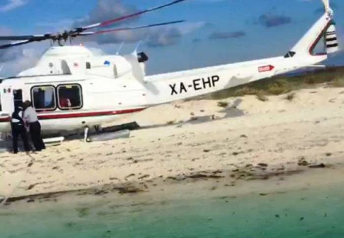 Denuncian ante Profepa aterrizaje de helicóptero en Arrecife Alacranes