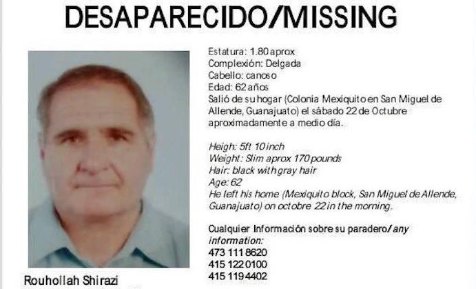 Encuentran cadáver de profesor iraní en San Miguel de Allende