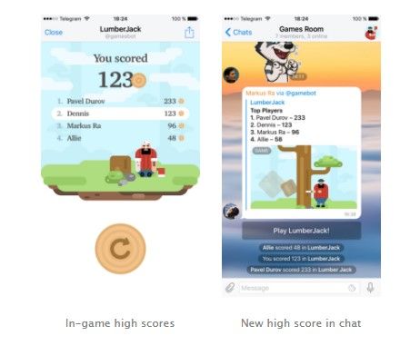 Telegram ahora tendrá juegos - juegos-telegram