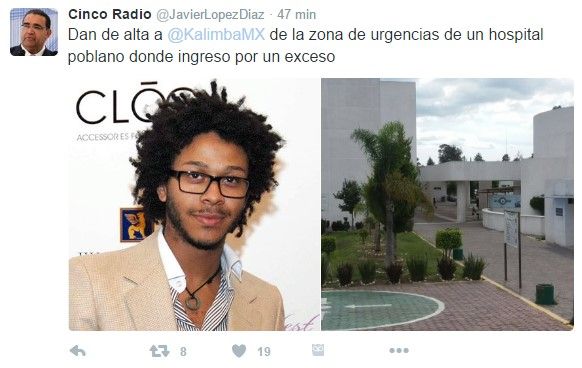 Reportan hospitalización de Kalimba en Puebla - kalimba-cinco-radio-2