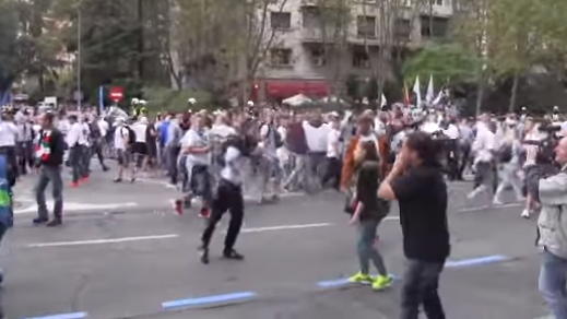 Liberan a seguidores del Legia Varsovia que causaron disturbios en Madrid