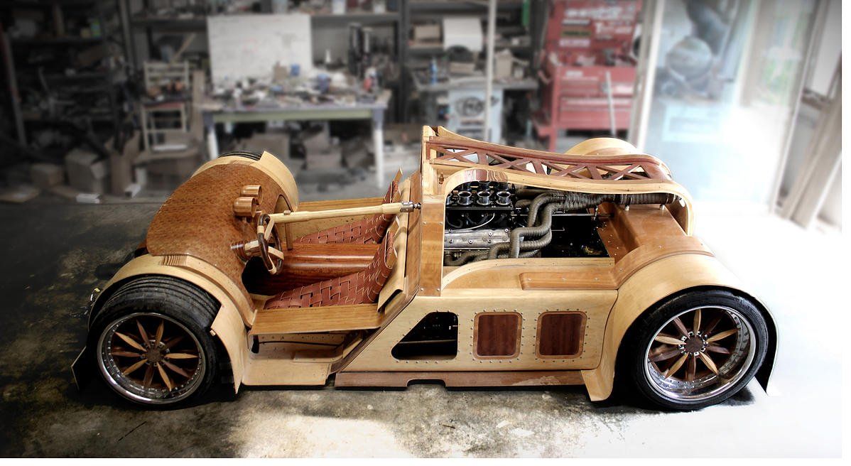 Primer coche de madera de lujo - madera-8